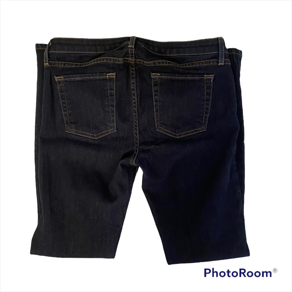 THEORY JEANS SKINNY LEG NAVY BLUE DENIM 5 POCKET ZIP FLY SIZE 27 - Picture 5 of 10